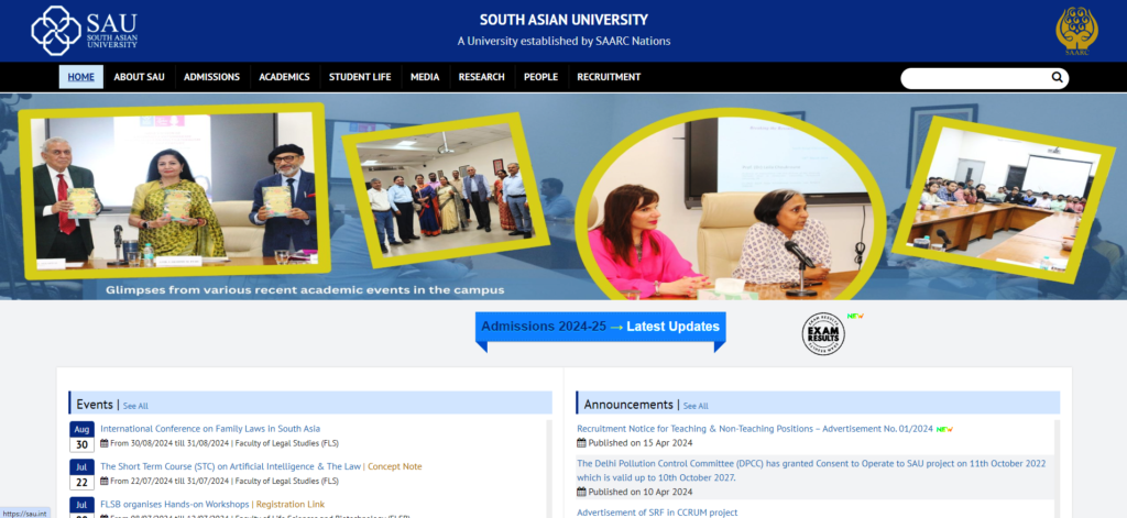 Librarian recruitment at South Asian University, New Delhi