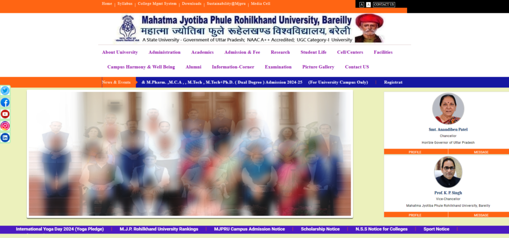 Librarian Vacancy atMahatma Jyotiba Phule Rohilkhand University 