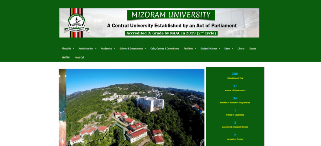 Assistant Librarian job at Mizoram University