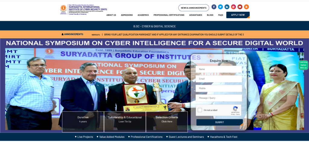 Librarian job opportunity at Suryadatta Institute of Cyber Security, Pune